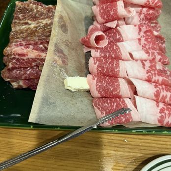 Yellow Cow Korean BBQ Restaurant - We chose the short rib and brisket - Korean Near Me - Gardena, California