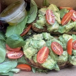 Avocado Toast on Country Bread Sandwich