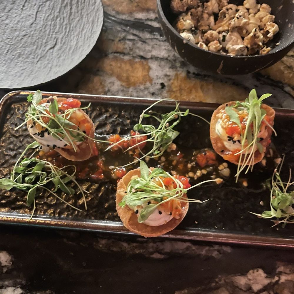 Callisto - Cream cheese rangoons; spicy and delicious! - Tiki Bars Near Me - Bentonville, Arkansas