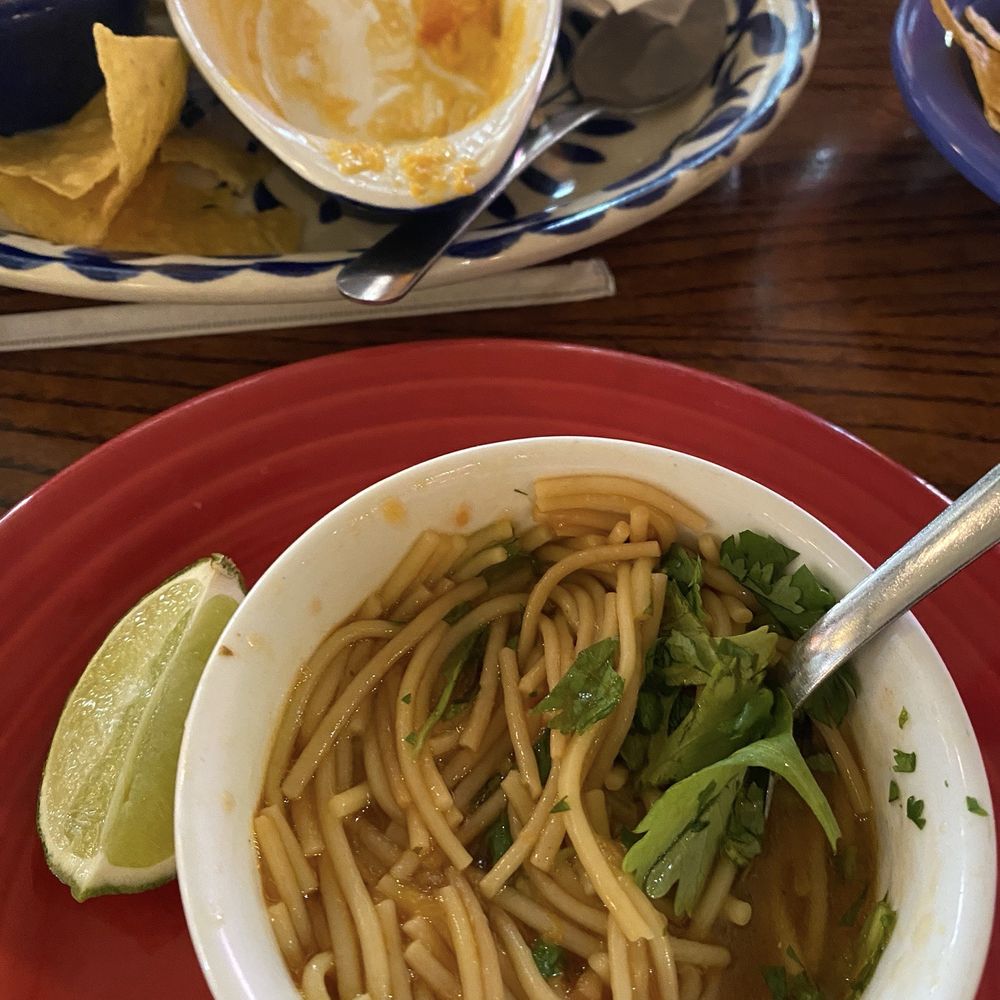 La Margarita - Queso (or what's left of it) and sopa - Seafood Near Me - San Antonio, Texas La Margarita - Queso (or what's left of it) and sopa - Seafood Near Me - San Antonio, Texas