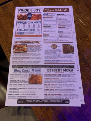Menu photo 2 Wild Wing Cafe Johnson City, TN