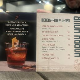 Happy Hour specials Happy Hour specials