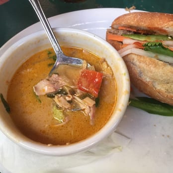 Ria's Bluebird - Bahn Mi with Thai-style soup side. Delicious! - Southern Near Me - Atlanta, Georgia Ria's Bluebird - Bahn Mi with Thai-style soup side. Delicious! - Southern Near Me - Atlanta, Georgia