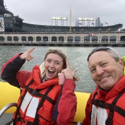 Oracle Park from the water. Oracle Park from the water.