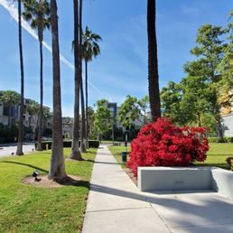 Outside of the Leasing Office.