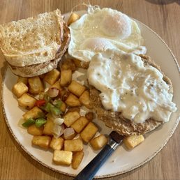 Chicken Fried Steak and Eggs