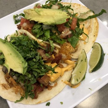 Taco Maya - Shrimp taco & a bacon/steak taco - Mexican Near Me - Niles, Illinois Taco Maya - Shrimp taco & a bacon/steak taco - Mexican Near Me - Niles, Illinois