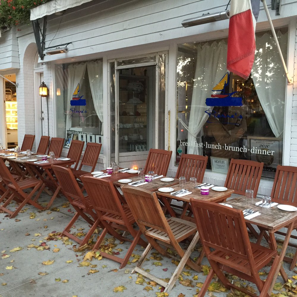 Pierre's - The front, offering sidewalk dinning - French Near Me - Bridgehampton, New York Pierre's - The front, offering sidewalk dinning - French Near Me - Bridgehampton, New York