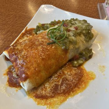 Slate Street Cafe - Breakfast Burrito with green and red chile - New American Near Me - Albuquerque, New Mexico