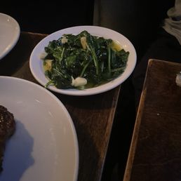 Spinach and garlic