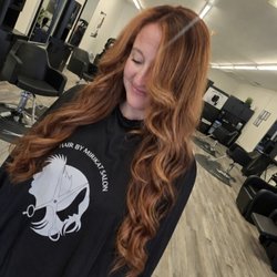 Hair by Mirikat Salon - Red Copper Gold Balayage
A beautiful custom red copper gold balayage created especially for this lovely bride for her special wedding day.