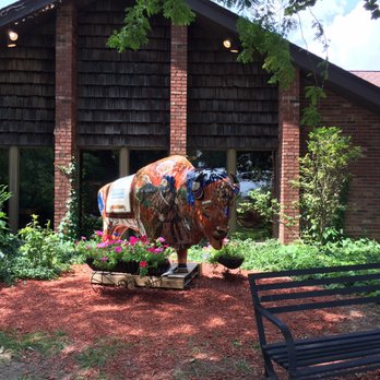 The Beef House - Ahh, the painted bison near the bench...stop and enjoy the scene... - Seafood Near Me - Covington, Indiana The Beef House - Ahh, the painted bison near the bench...stop and enjoy the scene... - Seafood Near Me - Covington, Indiana