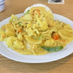 Asia-Bistro - Gemüse, Tofu, Curry.