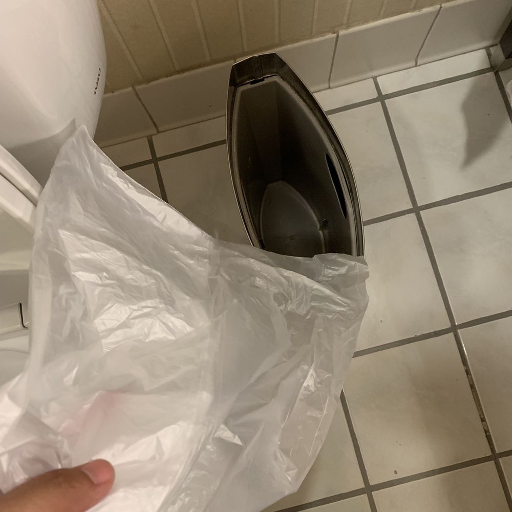 Hilton Concord - They don't put the plastic in the trash, they just hang it on the side for guests to put inside themselves, I guess. - Hotels Near Me - Concord, California Hilton Concord - They don't put the plastic in the trash, they just hang it on the side for guests to put inside themselves, I guess. - Hotels Near Me - Concord, California
