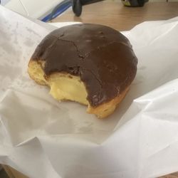 Stark Family Bakery - Chocolate cream filled donut... so fluffy and fresh, great friendly service. They also had a breakfast croissant that looked amazing