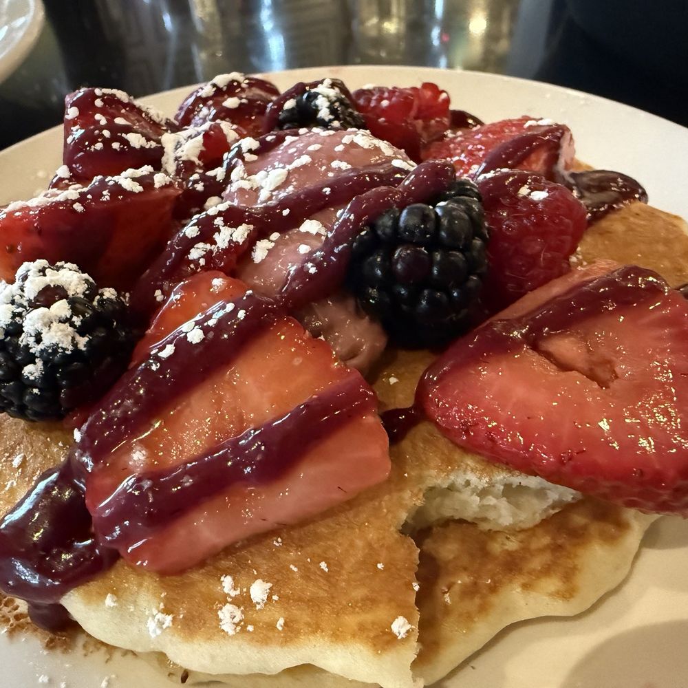 The Hudson Cafe - Very Berry Pancakes (side) - 9.5/10 - Breakfast & Brunch Near Me - Detroit, Michigan The Hudson Cafe - Very Berry Pancakes (side) - 9.5/10 - Breakfast & Brunch Near Me - Detroit, Michigan
