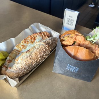 Double Chicken Please - Grilled cheese and Salted Duck Egg Sandwich - Cocktail Bars Near Me - New York, New York