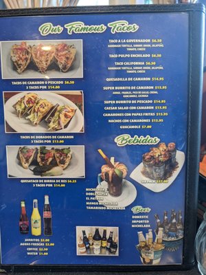 Menu photo 1 Mariscos Los Altos Tracy, CA