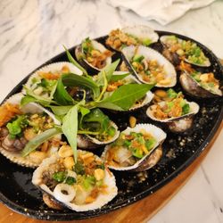 Bún Nhân Quán - Grilled blood clams