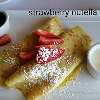 Kitchen 73 - Huge portion of strawberry nutella and cream crêpes. Friendly staff and very attentive. My waitress recommended this dish for me - Breakfast & Brunch Near Me - Dollard-des-Ormeaux, Quebec Kitchen 73 - Huge portion of strawberry nutella and cream crêpes. Friendly staff and very attentive. My waitress recommended this dish for me - Breakfast & Brunch Near Me - Dollard-des-Ormeaux, Quebec