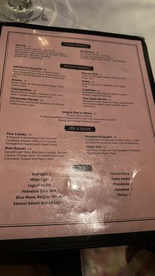 Menu photo 8 94th Aero Squadron Miami, FL