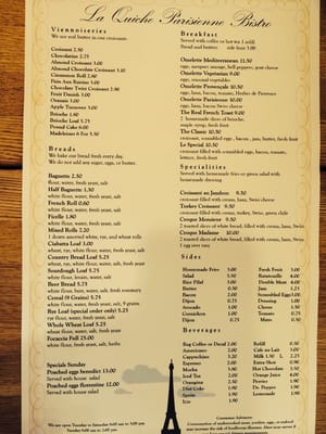 Menu photo 8 La Quiche Parisienne Bistro Albuquerque, NM Menu photo 8 La Quiche Parisienne Bistro Albuquerque, NM