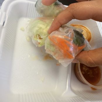 Best Thai Signature - Addison - Fresh Salad Roll with hair - Thai Near Me - Addison, Texas