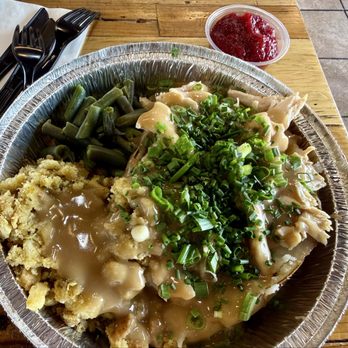 SpudToddos - Turkey on Mashed (I got it on a baked potato instead) - Gluten-Free Near Me - West Jordan, Utah