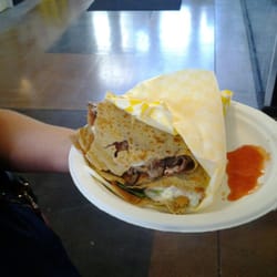 Ameer - Crepe dish at next stand    crepes and more fantastic job  aromatic