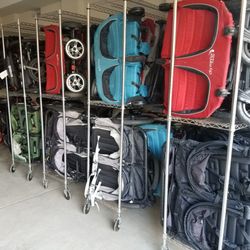 City Stroller Rentals - Cleaned and racked! never on the ground when stored.