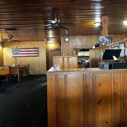 Inside the restaurant right when they opened