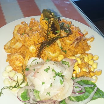 El Incomparable Peruvian Cuisine - Seafood rice and fish ceviche. This was a weekend special. The fish ceviche is one of the best things I've ever tried! - Peruvian Near Me - Reseda, California