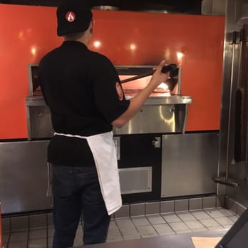 Blaze Pizza - The most important guy in the store lol making sure that it doesn't get burned - Pizza Near Me - Pasadena, California