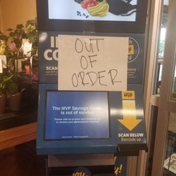 Food Lion - MVP machine, seems to be broken alot...