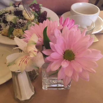 Bistro La Source - Fresh flowers at each table - French Near Me - Jersey City, New Jersey