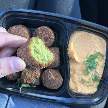 Alibaba Kebab - Falafel 8pc. with Hummus - Mediterranean Near Me - Kenmore, New York Alibaba Kebab - Falafel 8pc. with Hummus - Mediterranean Near Me - Kenmore, New York
