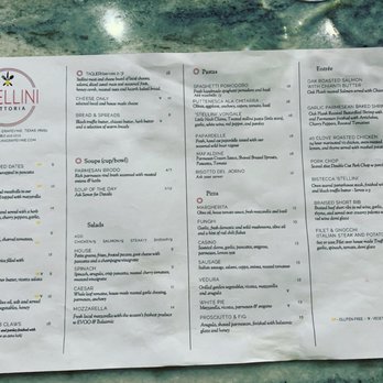 Stellini Trattoria - Stellini menu - Italian Near Me - Grapevine, Texas