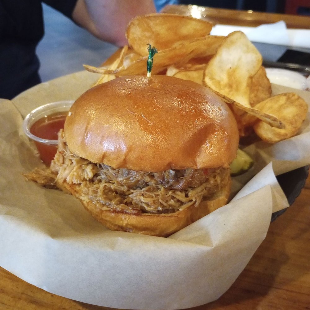 Ogden Tap Room - N.C. Pulled Pork Sandwich - American Near Me - Wilmington, North Carolina Ogden Tap Room - N.C. Pulled Pork Sandwich - American Near Me - Wilmington, North Carolina