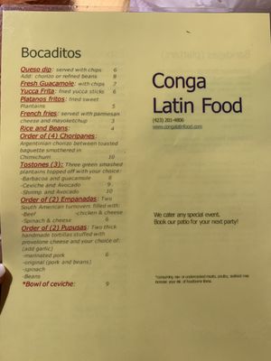 Menu photo 2 Conga Latin Food Chattanooga, TN Menu photo 2 Conga Latin Food Chattanooga, TN