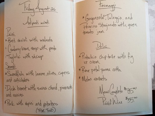 Menu photo 4 Obelisk Washington, DC, DC Menu photo 4 Obelisk Washington, DC, DC