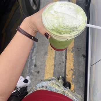 DAMO - strawberry matcha with cold foam - Coffee & Tea Near Me - Los Angeles, California