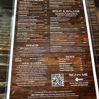 The Standard - Menu page 1 - Bars Near Me - Beaver, Pennsylvania