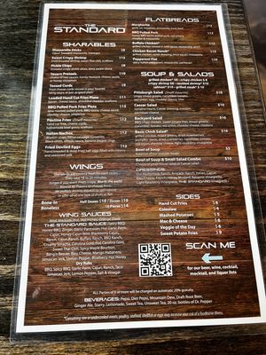 Menu photo 1 The Standard Beaver, PA