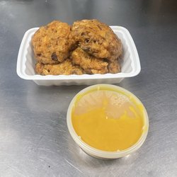 New China - Shrimp Egg Foo Young with Gravy