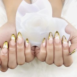 Luxy Nail Spa - the nail inspo that was shown vs