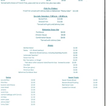 Conch Krawl - Menu Page 2 - Caribbean Near Me - Miramar, Florida