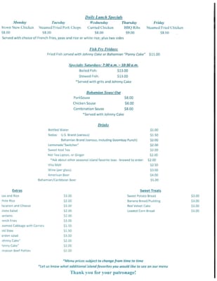 Menu photo 3 Conch Krawl Miramar, FL