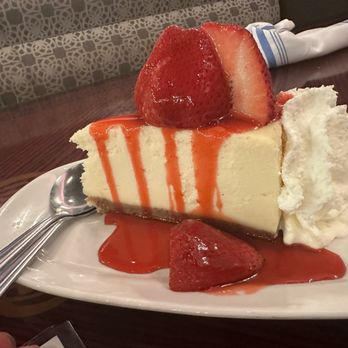 Copeland's - Signature Cheesecake with strawberry topping - Cajun/Creole Near Me - Jacksonville, Florida