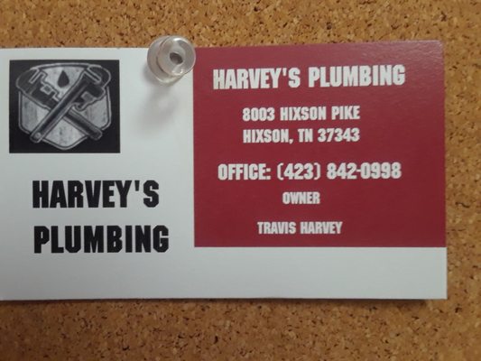 Harvey's Plumbing Logo