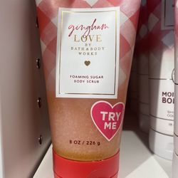 Bath & Body Works - Gingham Love sugar scrub - love this so much, I bought every single one they had